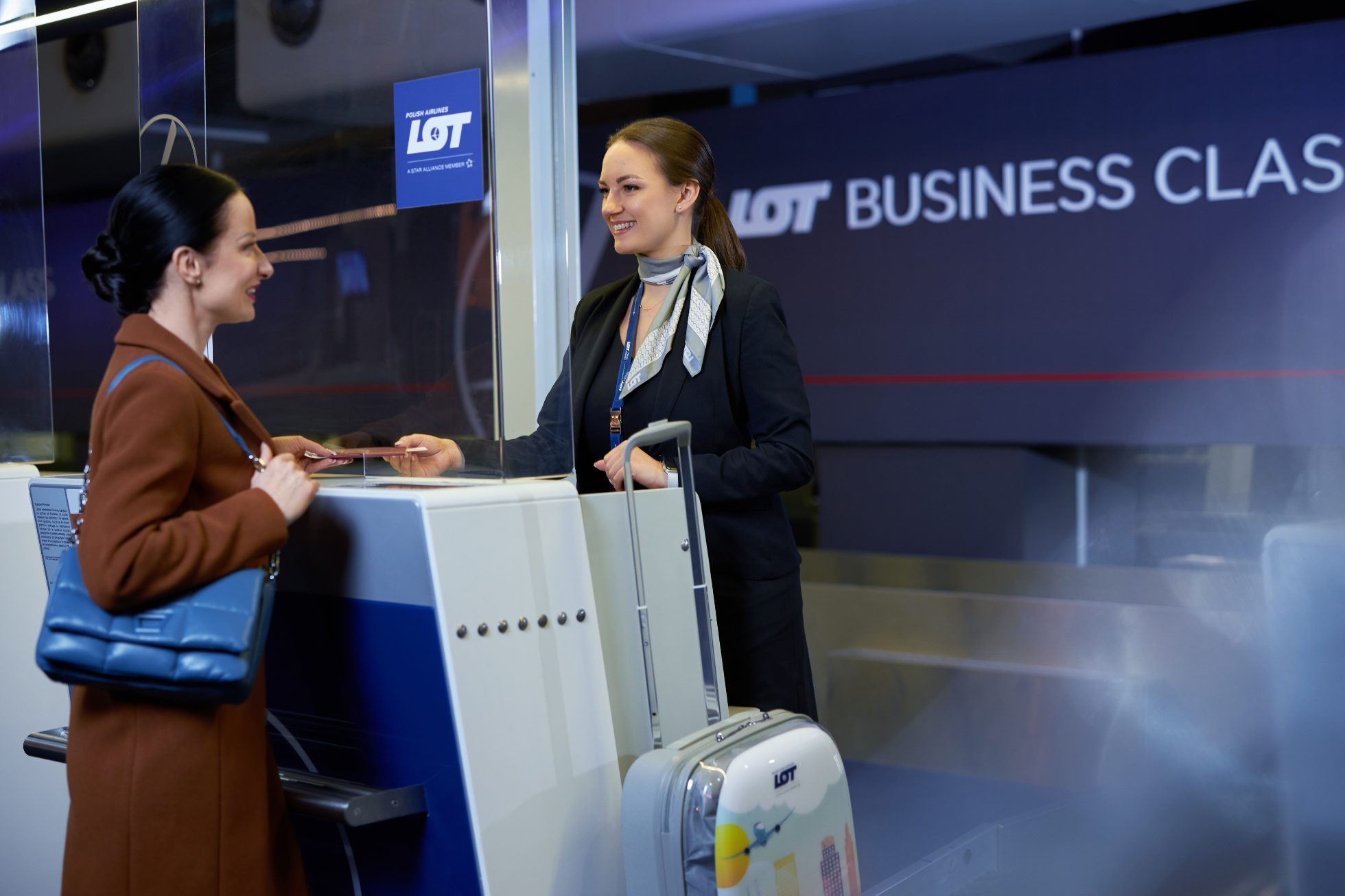 Business woman at check-in